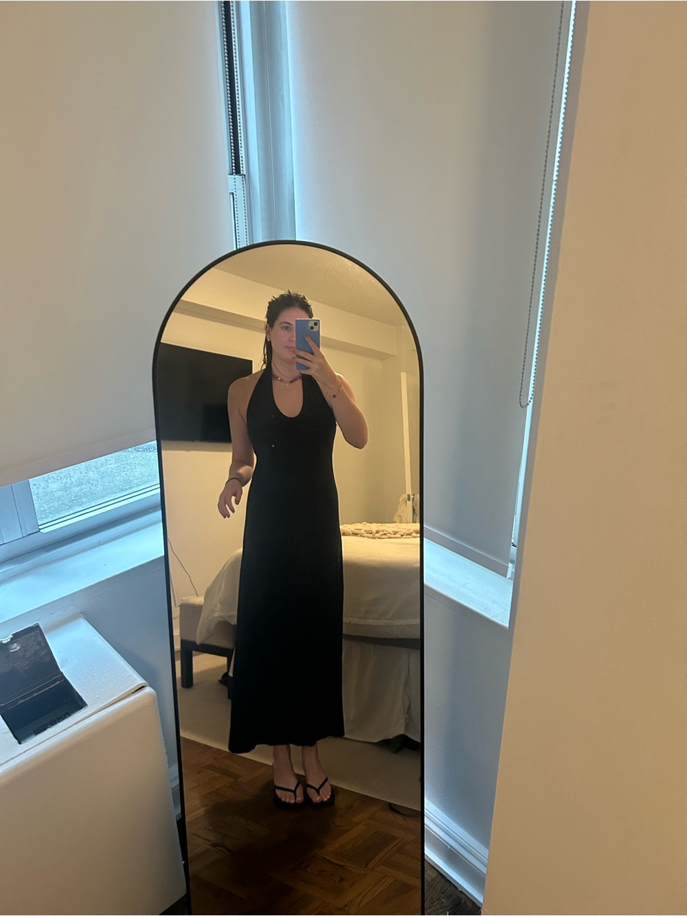 ASOS Black Halter Neck Maxi Dress